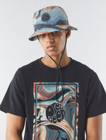 Blue Sundown Print Hat