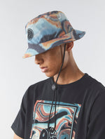 Blue Sundown Print Hat