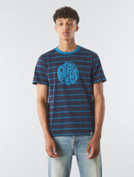 Navy Capella Stripe Logo T-shirt