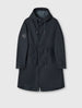 Black Walker Oversized Parka