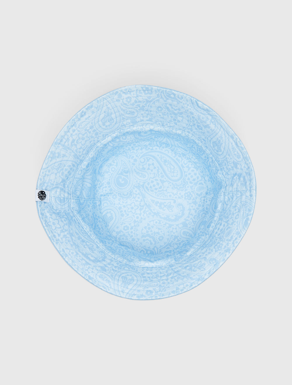 Light Blue Tonal Paisley Reversible Bucket Hat