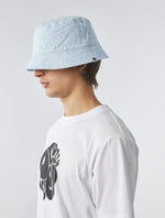 Light Blue Tonal Paisley Reversible Bucket Hat