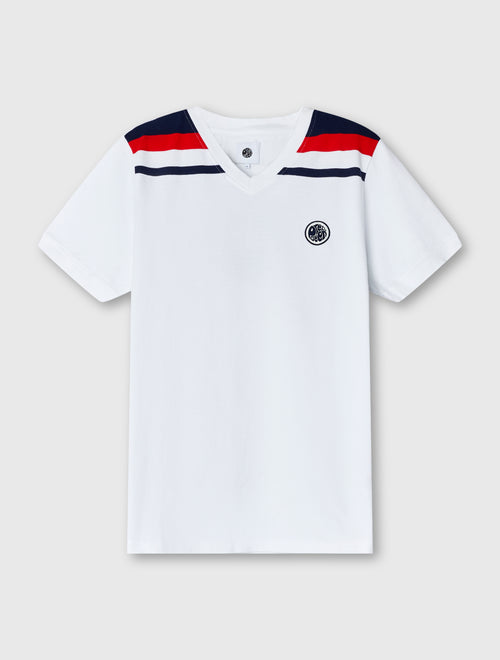 White Keegan V Neck