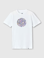 White Festival Paisley Print Logo T-shirt