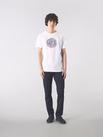White Festival Paisley Print Logo T-shirt