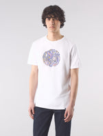 White Festival Paisley Print Logo T-shirt