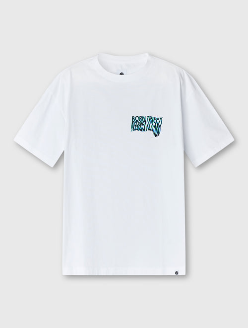White Born Trippy Oversized T-shirt