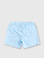 Light Blue Tonal Paisley Swim Short