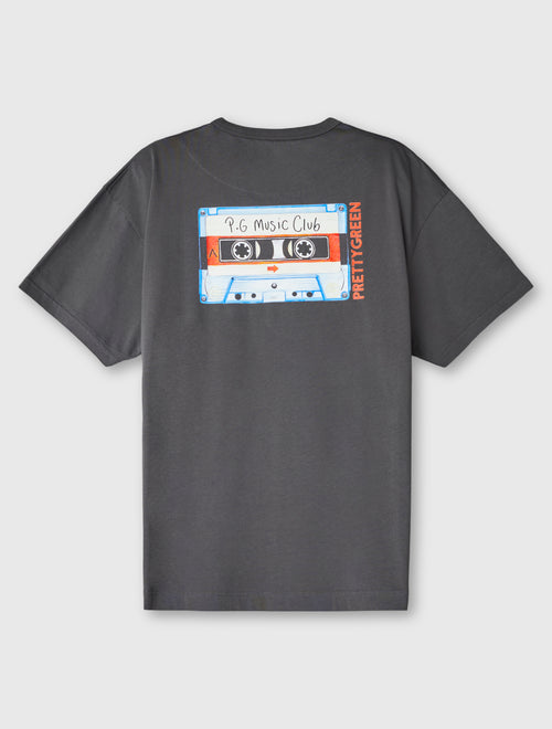 Dark Grey Cassette Oversized T-shirt