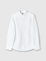 White Long Sleeve Oxford Shirt