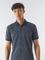 Navy Tonal Wonderwall  Paisley Polo