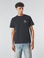 Black Wonderwall Paisley Motif T-shirt