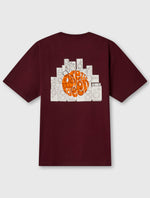 Burgundy Speaker Oversized T-shirt