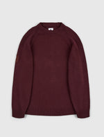 Burgundy Mason Crew Knit