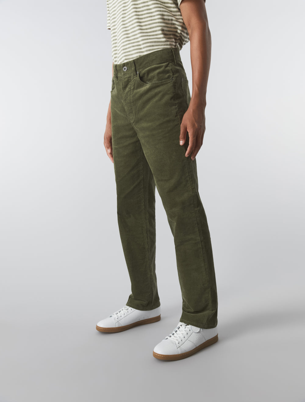 Khaki Straight Fit Cords