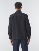 Black Felps Garment Dyed Overshirt