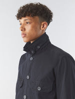 Black Felps Garment Dyed Overshirt