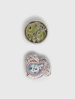 Multi 15th Anniversary Pin Badge 2 Pack