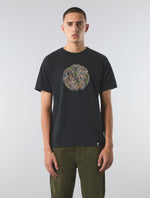 Black 15th Anniversary Paisley Logo T-shirt