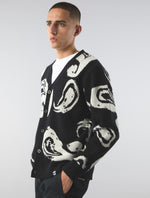 Black Supernova Paisley Cardigan