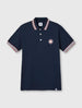 Navy Live Forever Tipped Polo