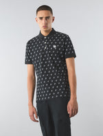 Black Maddox Paisley Motif Polo