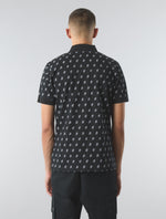 Black Maddox Paisley Motif Polo