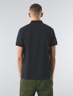 Black Prestleigh Floral Placket Polo