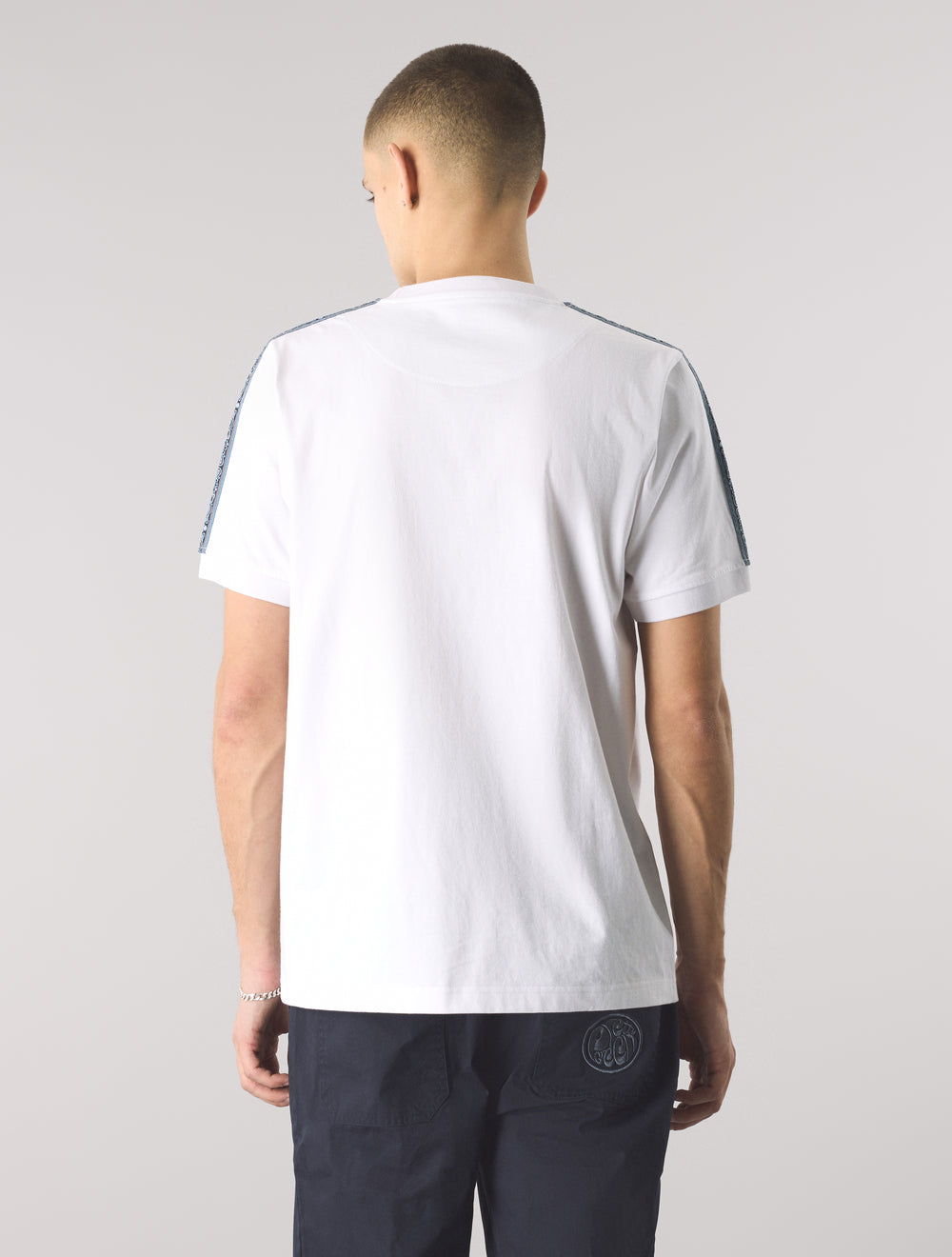 White Eclipse Paisley Tape T-Shirt