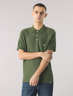 Green Roxy Knit Polo