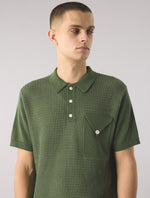 Green Roxy Knit Polo