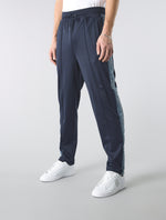 Navy Eclipse Paisley Tape Track Pants
