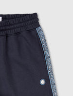 Navy Eclipse Paisley Tape Joggers