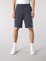 Navy Eclipse Paisley Tape Sweat Shorts