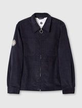 Navy Prestwich Cord Overshirt