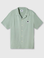 Green Islington Cuban Collar Short Sleeve Shirt