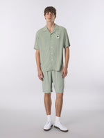 Green Islington Cuban Collar Short Sleeve Shirt