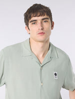 Green Islington Cuban Collar Short Sleeve Shirt