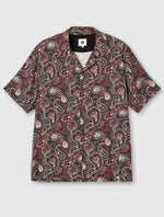 Black Feltham Paisley Short Sleeve Shirt