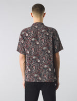 Black Feltham Paisley Short Sleeve Shirt