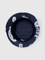 Navy Widnes Paisley Bucket Hat