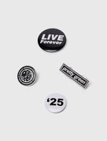 Black Live Forever Pack Of 4 Badges