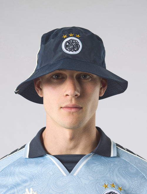 Navy Pretty Green x Kappa Maine Road Bucket Hat