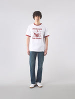 White She Bangs The Drums Graphic T-Shirt