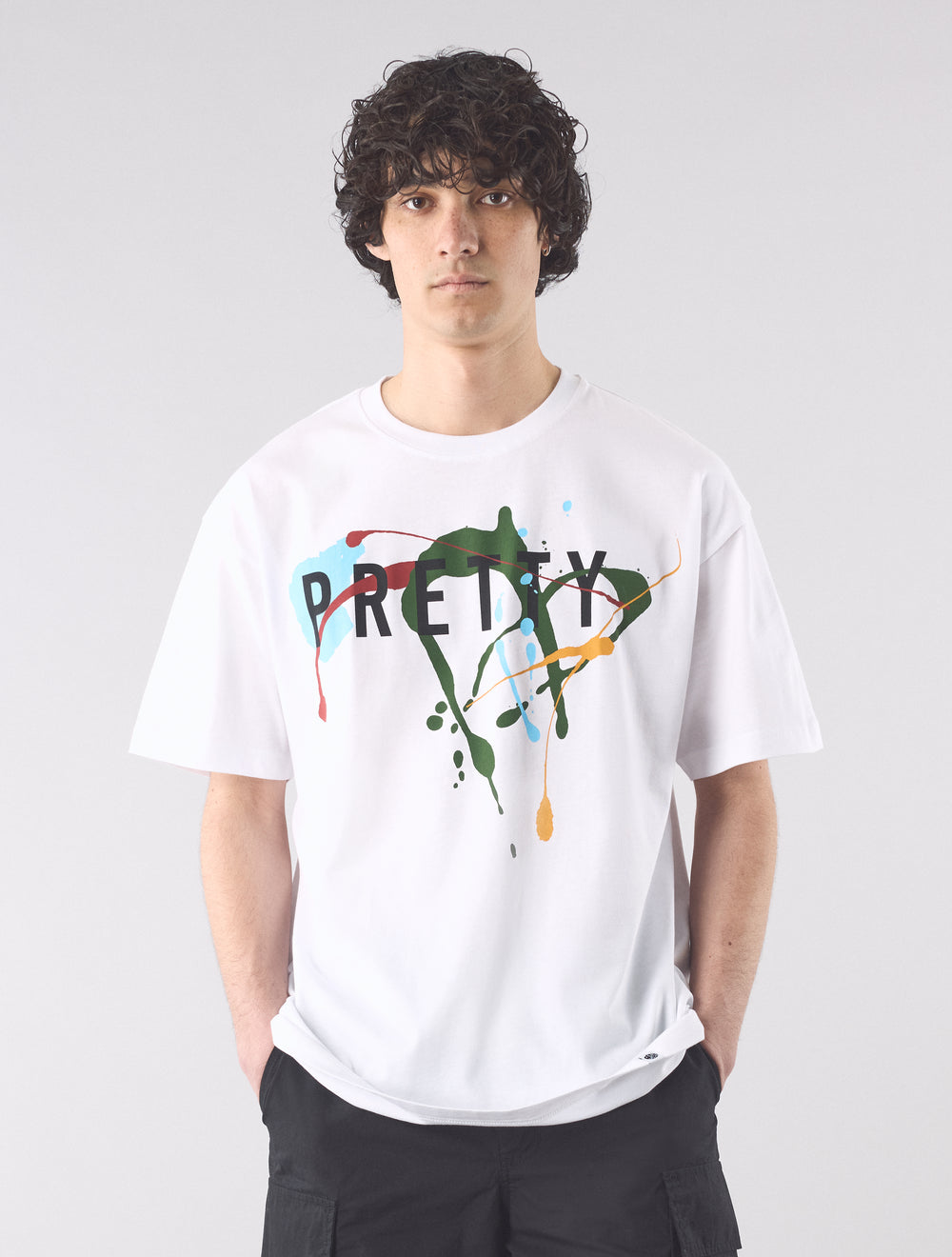 White Convergence Graphic T-Shirt