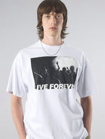 White Live Forever T-shirt
