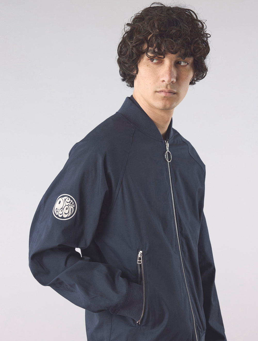 Navy Altrincham Bomber Jacket