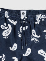 Navy Widnes Paisley Shorts