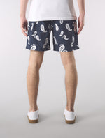 Navy Widnes Paisley Shorts