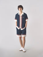 Navy Valencia Short Sleeve Shirt